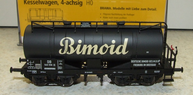BRAWA H0 47060 Kesselwagen Bimoid DB EP III DC
