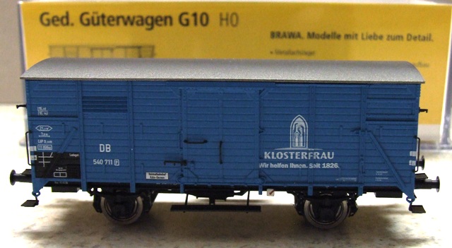 BRAWA 48254 Ged Güterwagen G 10 Klosterfrau DB EP III limitiert H0