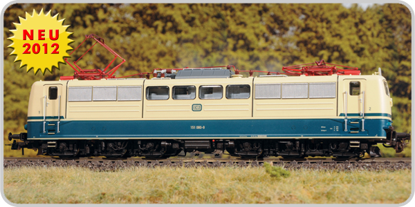 ESU 31031 H0 E-Lok BR 151 blau - beige AC oder DC mit Sound ab Werk