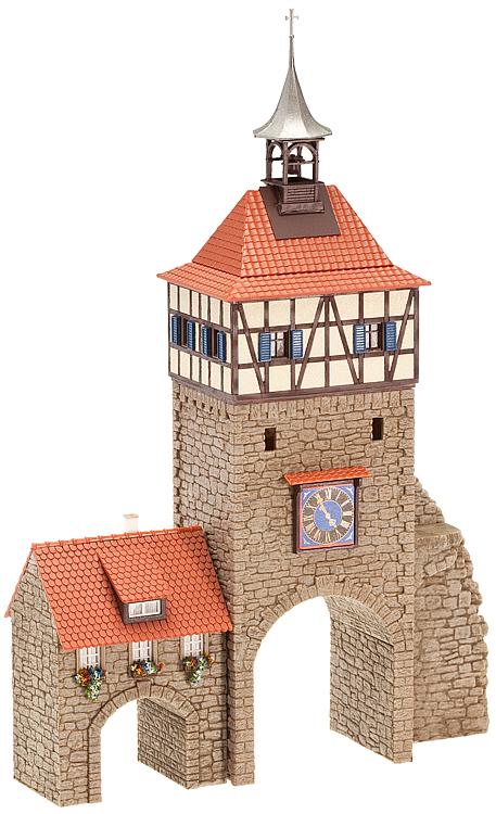 Faller H0 130406 Bausatz Stadttor mit Torhaus