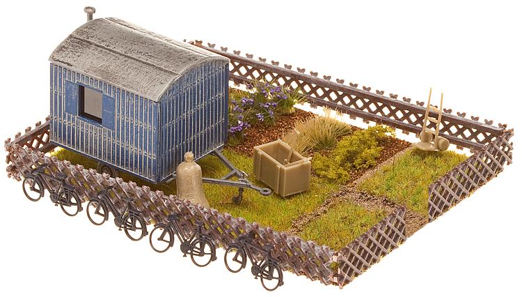 Faller H0 180490 Bausatz Schrebergarten mit Bauwagen