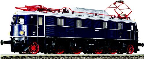 Fleischmann 431902 Ellok E 19 12 DB blau DC H0