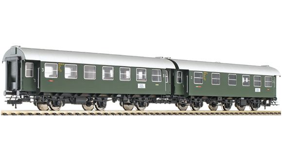 Fleischmann 509701 Umbauwagen Paar 2./3.Kl + 3. Kl DB EP III H0 DC