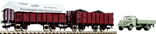 Fleischmann 521604 2-er Set: off. Güterwagen, Bauart O, der DB EP III H0 DC