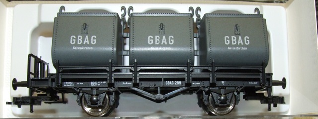 Fleischmann 526502 2-achsiger Kohlekübelwagen der GBAG EP III H0 DC