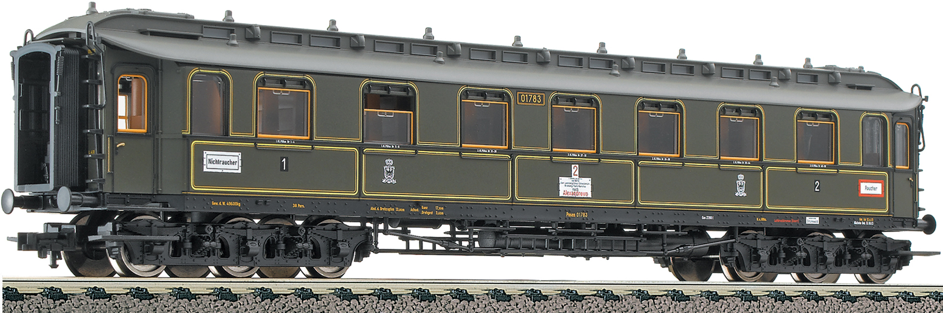 Fleischmann 580901 6-achsiger Schnellzugwagen 1./2. Klasse, Bauart AB H0 DC
