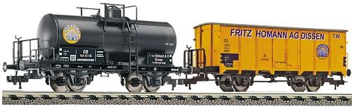 581104 Fleischmann H0 Güterwg Set "Fritz Homann AG" DB EP III DC