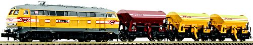 Fleischmann 781006 Spur N Zugset Wiebe Bauzug 4 tlg mit Diesellok