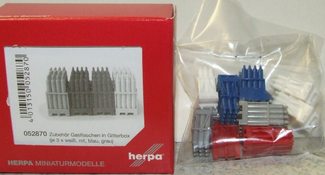 Herpa 052870  Ladegut Gasflaschen (4 x 3 Stück) H0 1:87