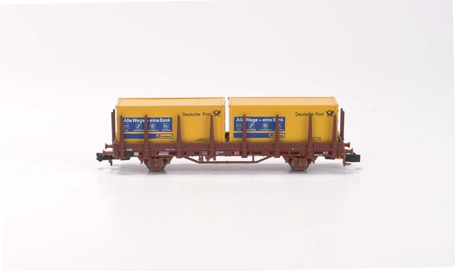 Hobbytrain 23832 Spur N Kbs 442 der DB mit Deutsche Post Containern