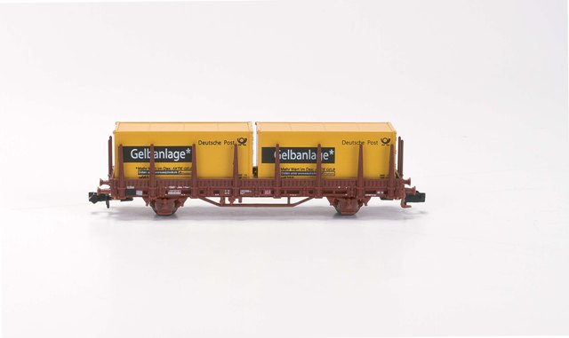 Hobbytrain 23833 Spur N Kbs 442 der DB mit Deutsche Post Containern