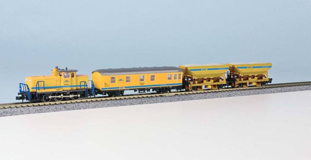 Hobbytrain 5006 Spur N Bauzugset 4 tlg Ex V 60 und 3 Güterwagen