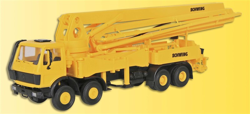 10200 Kibri H0 Bausatz Betonpumpe gelb 4 achsig Schwing