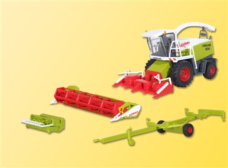 12264 Kibri H0 Bausatz CLAAS Jaguar mit Anbaugeräten