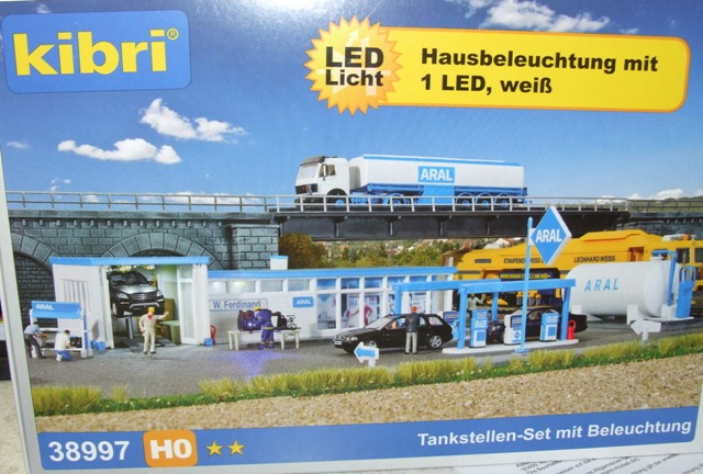 38997 Kibri Bausatz H0 Tankstellen Set ARAL