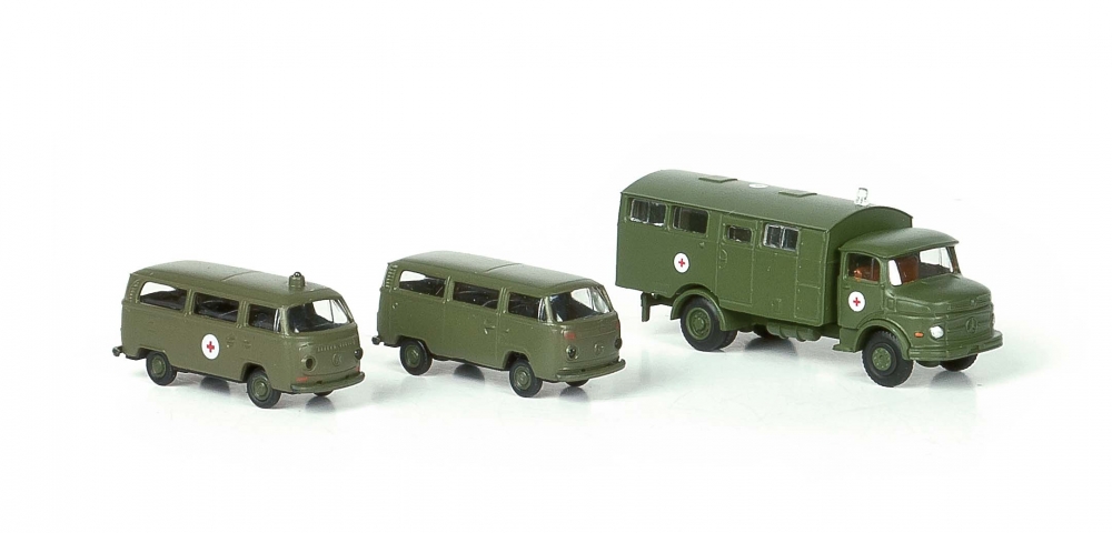 Lemke Spur N LC 5009 Minis Set 3 tlg Bundeswehr San MB L322 und VW T2