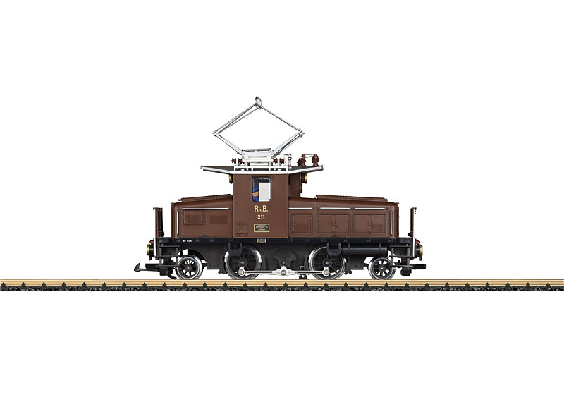 VO LGB Spur G 24440 RhB E-Lok Gem 2/4 rotbraun