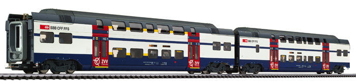 VO Liliput 133921 H0 Mittelwagen-Set 2tlg z.Triebz. SBB-ZVV, Ep.VI
