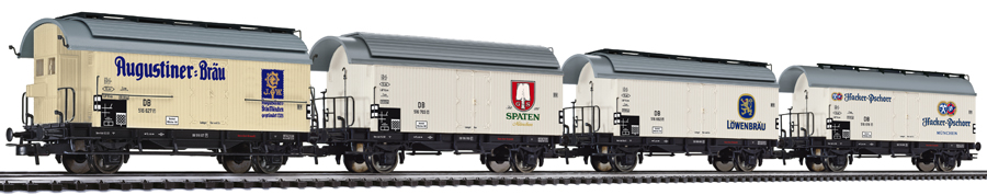 Liliput 230118 H0 Bierwagen-Set, Münchner Brauereien, Ep.III DC