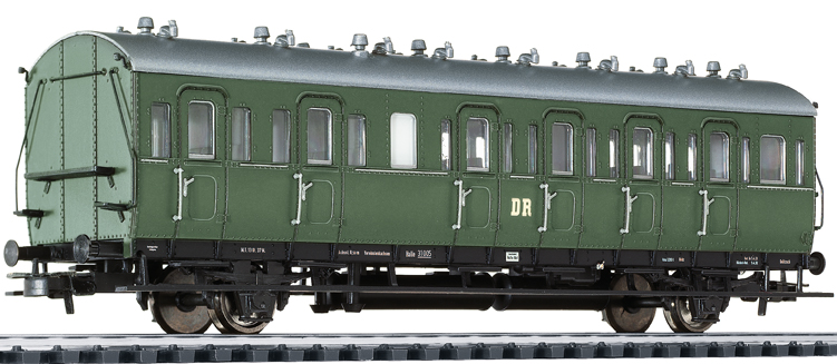 Liliput 334044 H0 Personenwagen 2. Kl., Bp. 541-324, DR, Ep.III