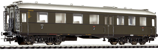 Liliput HO L 334510 Altenberger Personenwagen 2./3. Kl DB Epoche III DC