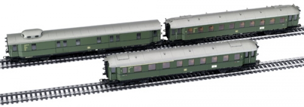 Liliput HO L 350061 Eilzugwagenset 3 tlg DB EP III DC
