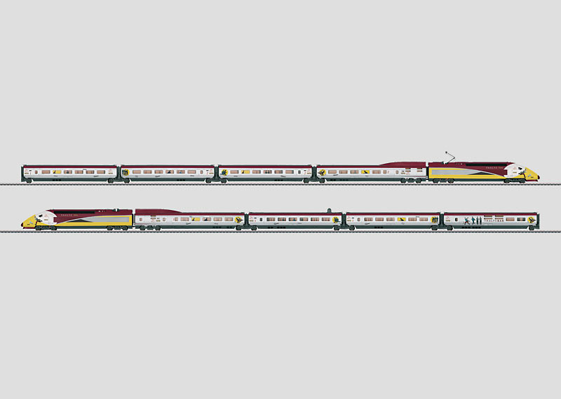 VO Märklin 37795 Thalys Tim u Struppi 10 tlg mit Zertifikat ab Werk ausverkauft