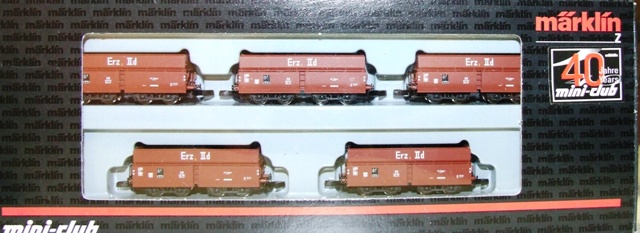 VO Märklin 82800 Spur Z Güterwagen-Set Erztransport