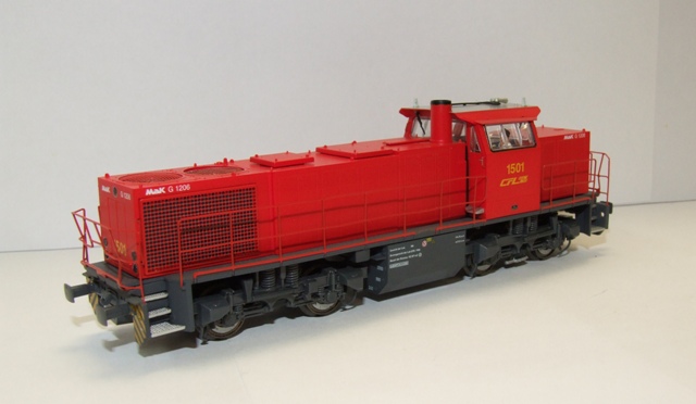 Mehano HO 55298 Diesellok G1206 CFL in rot DC
