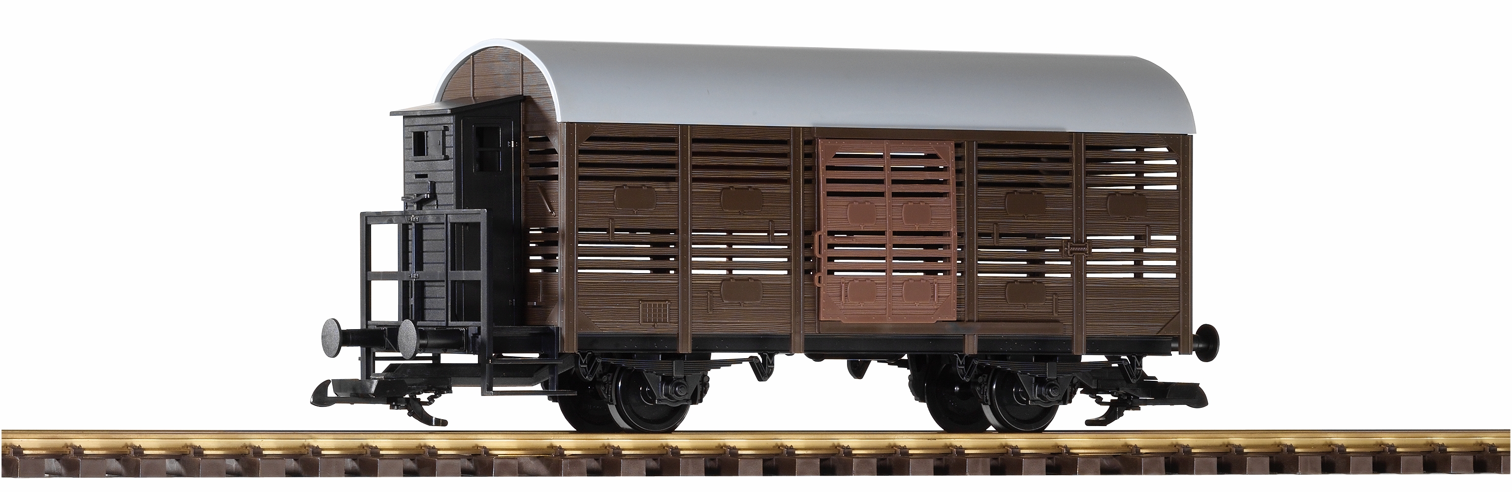 PIKO 37911 Spur G Viehtransportwagen DR IV m.Bh.