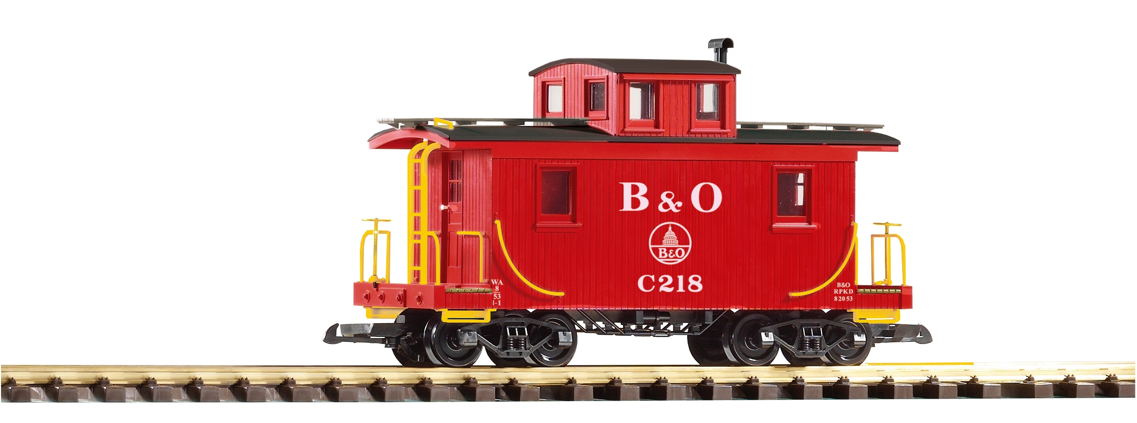 PIKO 38827 Spur G Güterzugbegleitwagen B&O red