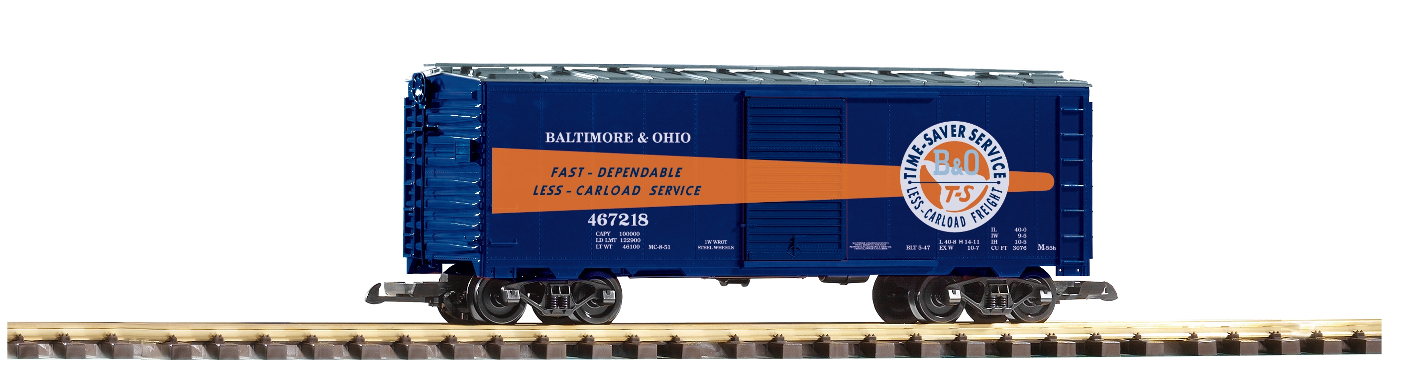 PIKO 38828 Spur G US Güterwagen B&O blue
