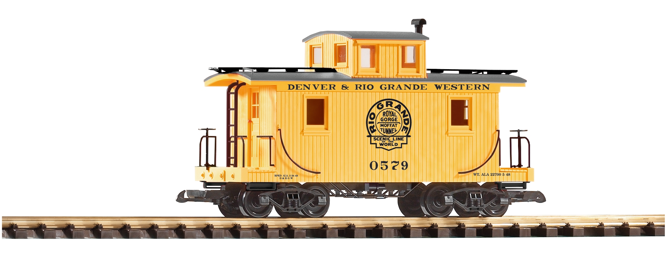 PIKO 38833 Spur G US Güterwagen gelb D & RGW