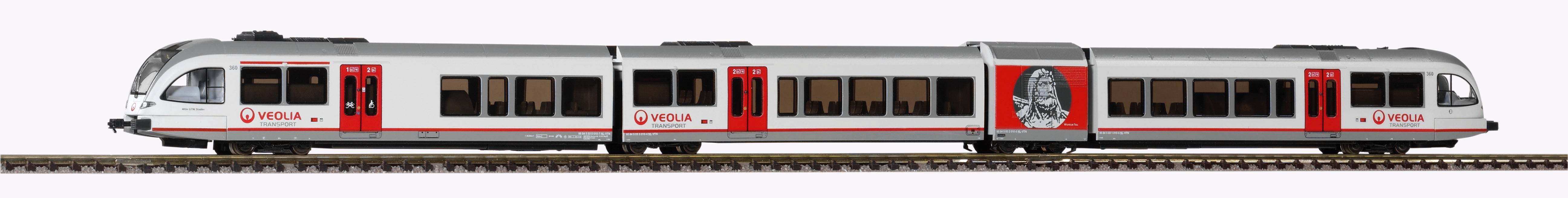 VO PIKO 40227 Spur  N-Dieseltriebwagen GTW 2/8    Veolia VI