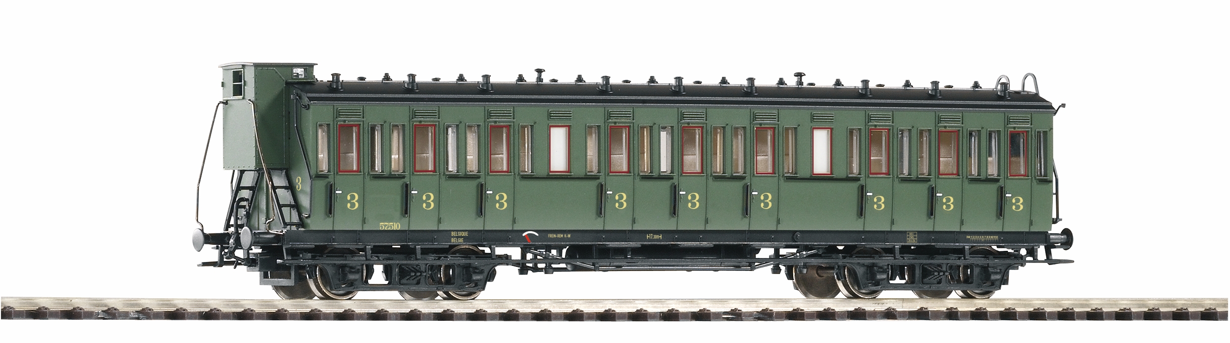 VO PIKO 53313 Spur H0 Abteilwagen 3.Kl. SNCB III    m.Bh. 