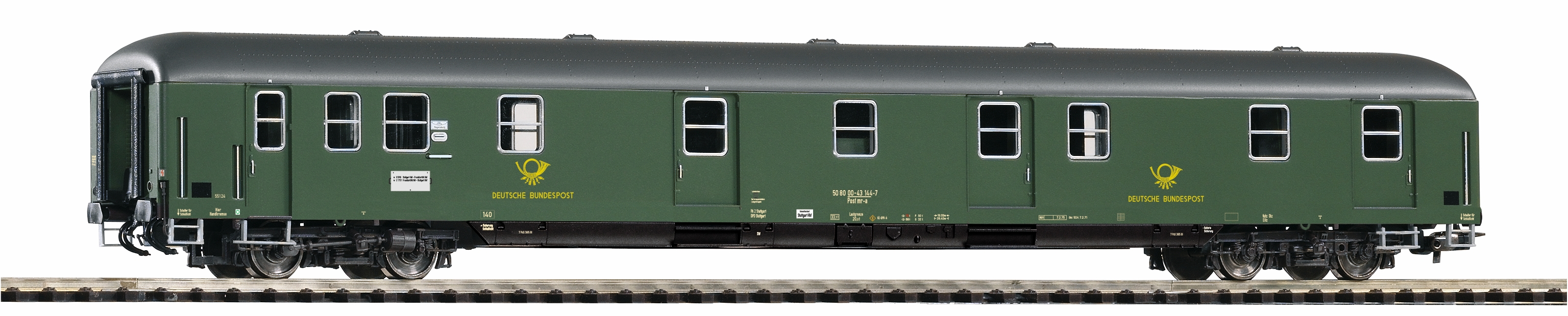 VO PIKO 53388 Spur H0 Postwg.Post mr-a55 grün DBP IV 