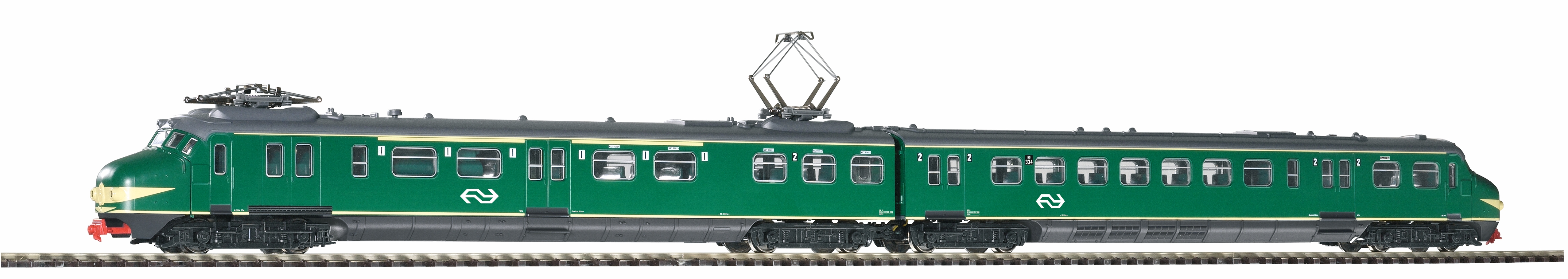 PIKO 57326 Spur H0 ~NS Hondekop grün Snurrbart dig für 3 Leiter