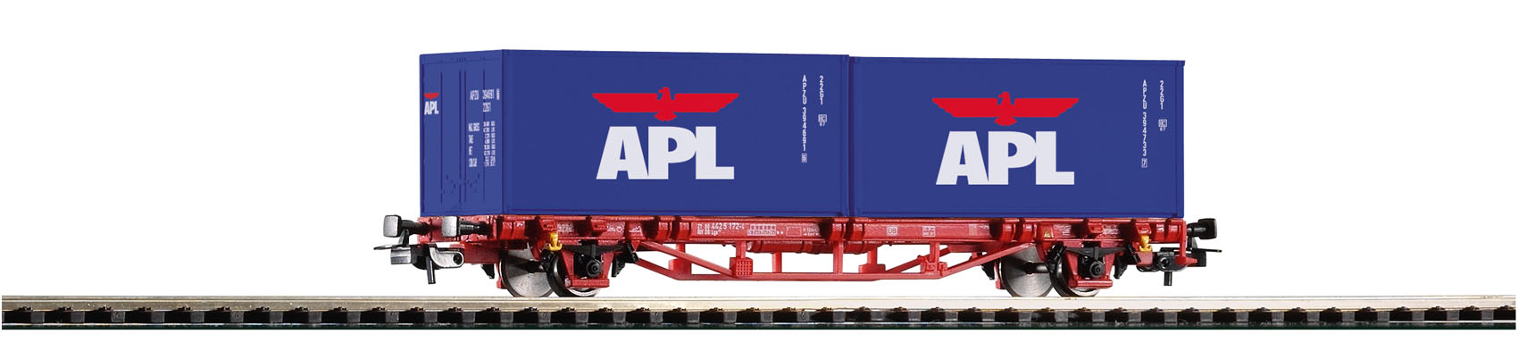 VO PIKO 57759 H0 Containertragwg. 2x20" APL DB AG VI