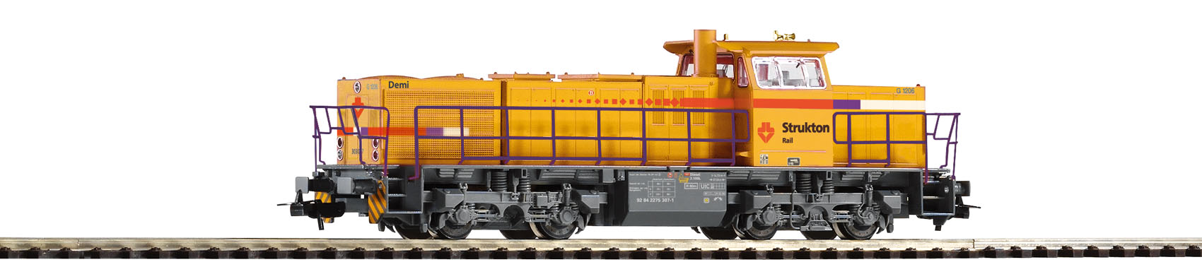 VO PIKO 59292 H0 ~Diesellok G1206 Strukton + lastg. Dec.