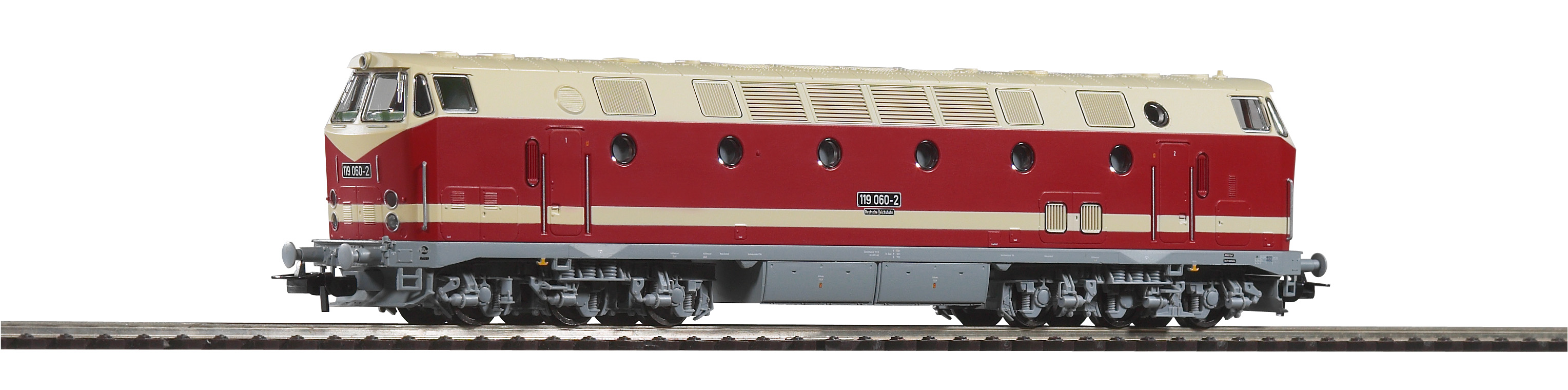 Piko H0 59830 ~Diesellok BR 119 DR IV + lastg.Dec. für 3 Leiter