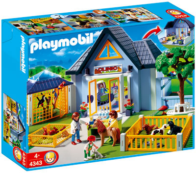 PLAYMOBIL ® 4343 Tierklinik mit Gehegen