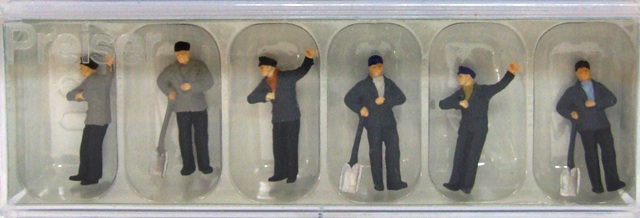 Preiser 14014 H0 Bahnpersonal 6 Figuren