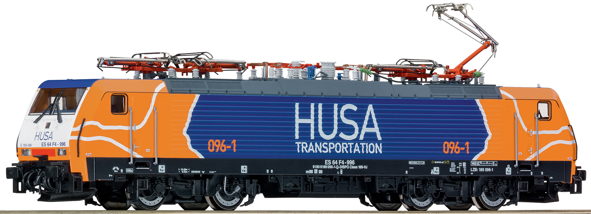 ROCO 62423 E-Lok ES64F4 HUSA orange/blau DC EP VI