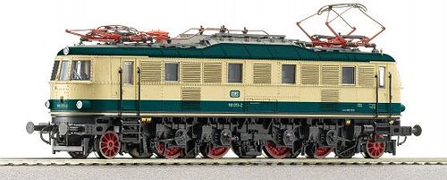 Roco 68632 E-Lok BR 118 Ex E 18 ozeanblau / beige H0 für 3 Leiter