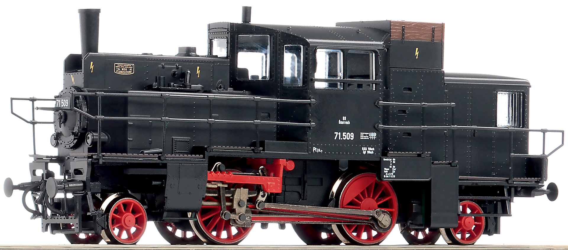 63307 Roco H0 Dampftriebwagen Rh 71.5 schwarz der BBÖ EP III DC