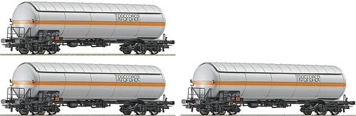 66176 Roco H0 Set Druckgaskesselw. 3-tlg. TRASFEIMER FS EP IV-V DC