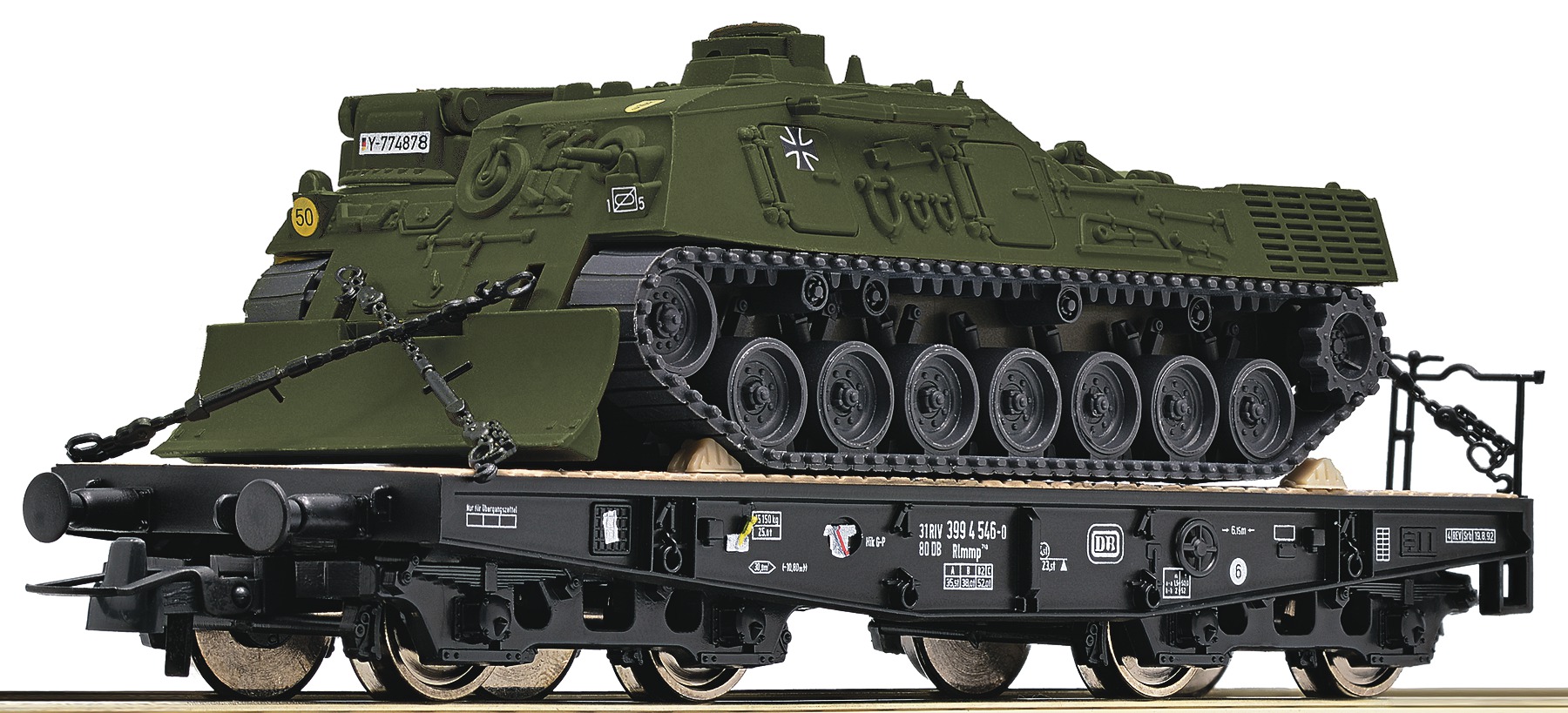 ROCO 66493 Schwerlastwagen 4 achsig + Bergepanzer Bundeswehr