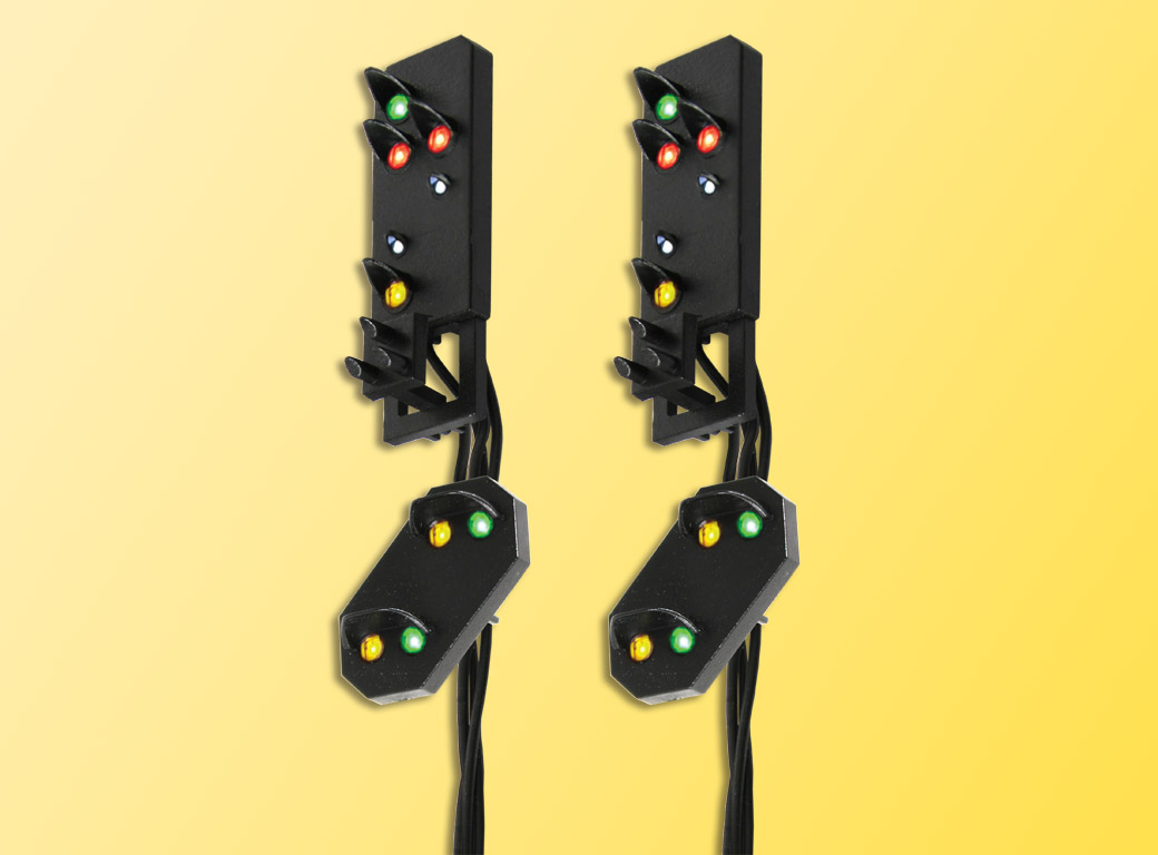 Viessmann 4751 2 Multiplex-Ausfahrsignalköpfe mit Vorsignal