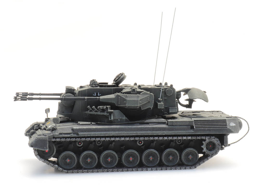 Artitec 6870394 H0 BRD Flugabwehrkanonenpanzer 1 Gepard 1:87  Fertigmodell aus Resin, lackiert