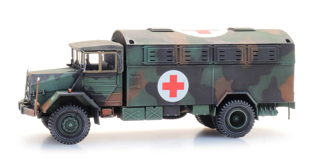 Artitec 6870419 H0 BRD MAN 630 L2 A Großraum-Krankenkraftwagen (KrKw GR) 1:87  Fertigmodell aus Resin, lackiert